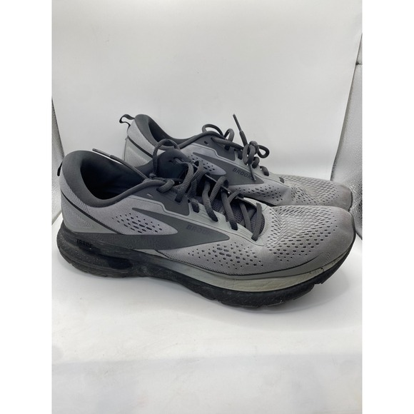 Brooks Trace 2 Mens Running Shoes Grey Black Mesh Sneakers Low‎ Top DNA LOFT
